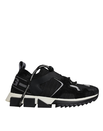 Dolce &amp; Gabbana Sorrento Trekking-Sneakers aus schwarzem Mesh