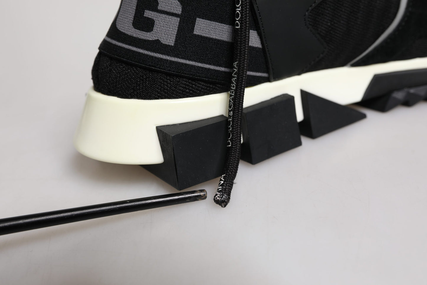 Dolce &amp; Gabbana Sorrento Trekking-Sneakers aus schwarzem Mesh