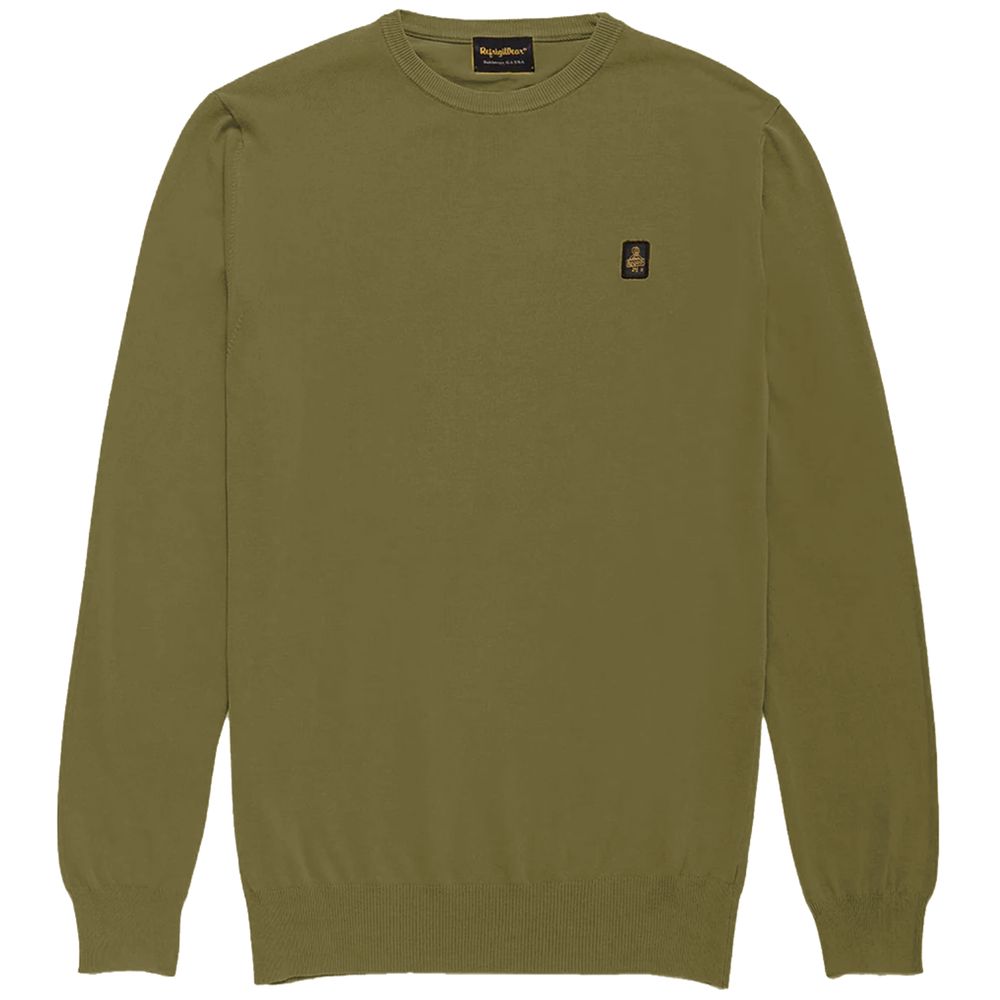 Grüner Baumwollpullover von Refrigiwear
