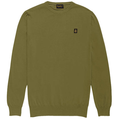 Grüner Baumwollpullover von Refrigiwear