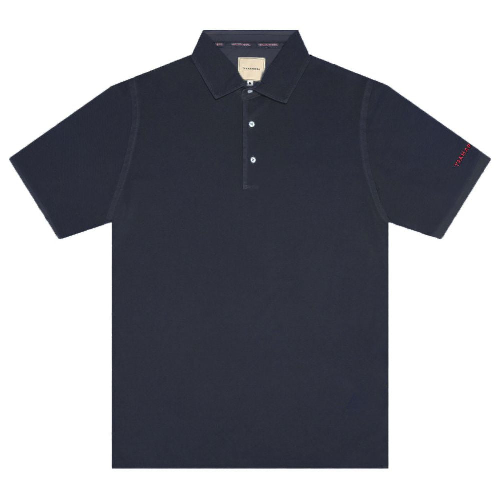 Tramarossa-Poloshirt aus blauer Baumwolle