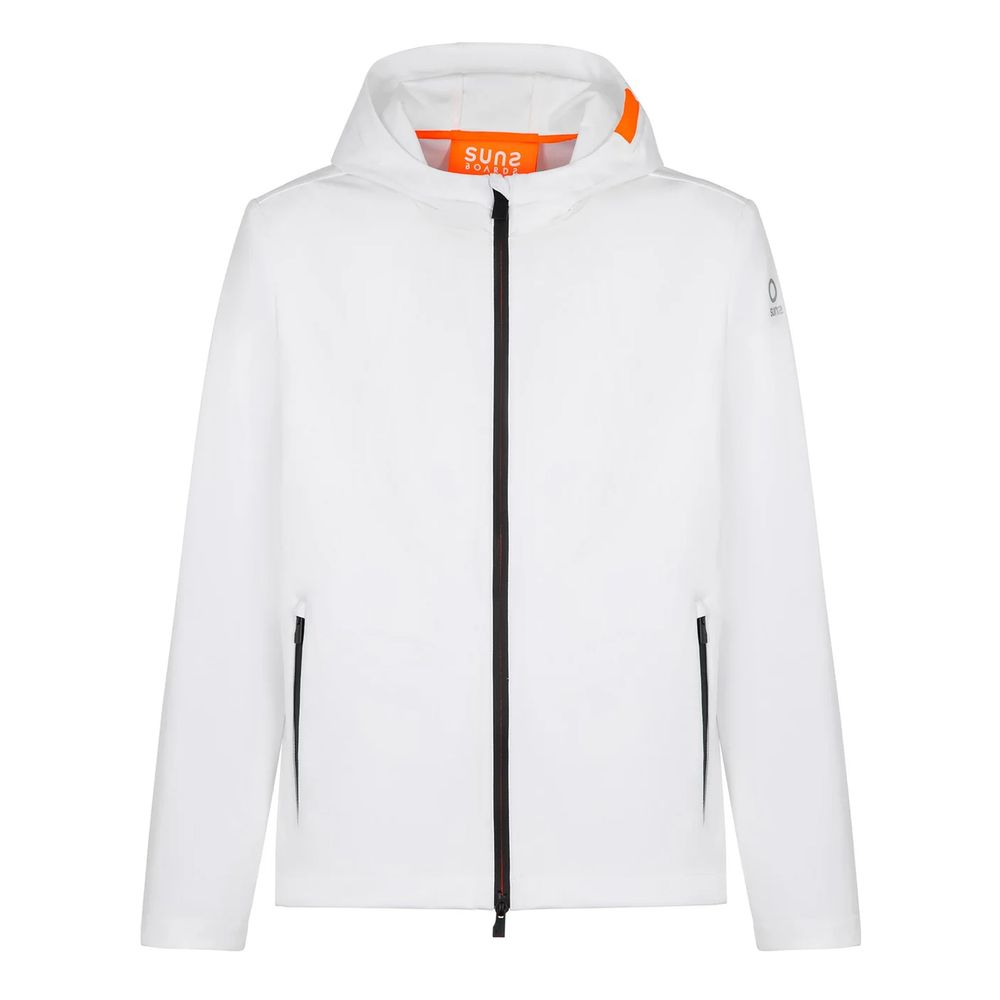 Suns White Polyester Men's Jacket