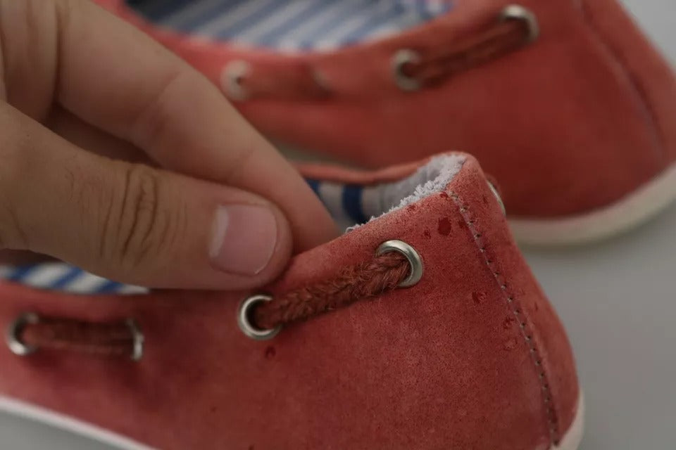 Pantofola D'Oro – Flache Slipper in Scharlachrot und Blau mit Streifen