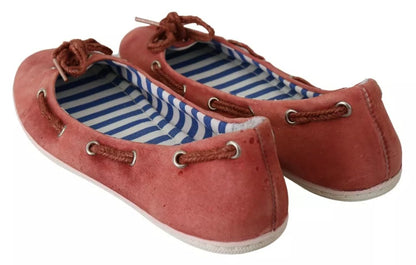 Pantofola D'Oro – Flache Slipper in Scharlachrot und Blau mit Streifen