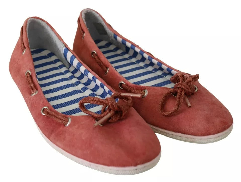 Pantofola D'Oro – Flache Slipper in Scharlachrot und Blau mit Streifen