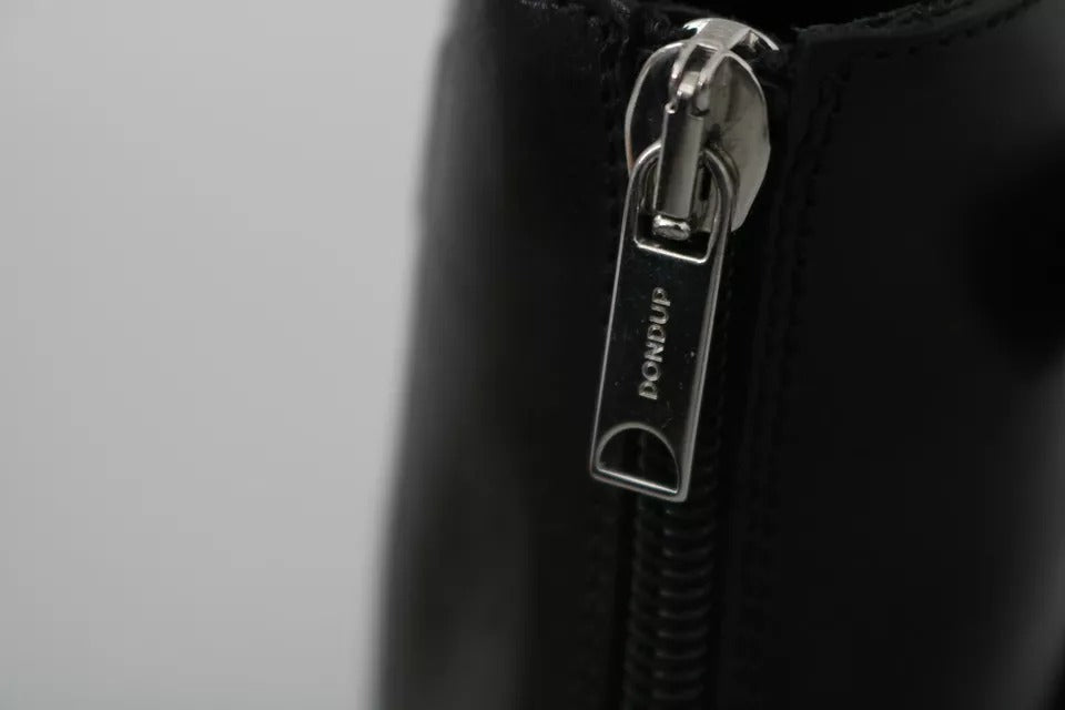 Dondup – Schwarze, modische Stiefeletten mit Schnalle und Reißverschluss