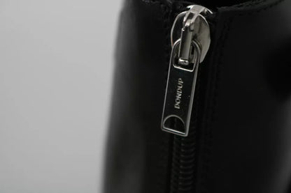 Dondup – Schwarze, modische Stiefeletten mit Schnalle und Reißverschluss