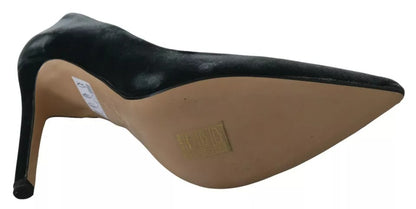 حذاء Ovyé Grey Velvet Dress Stiletto Pumps