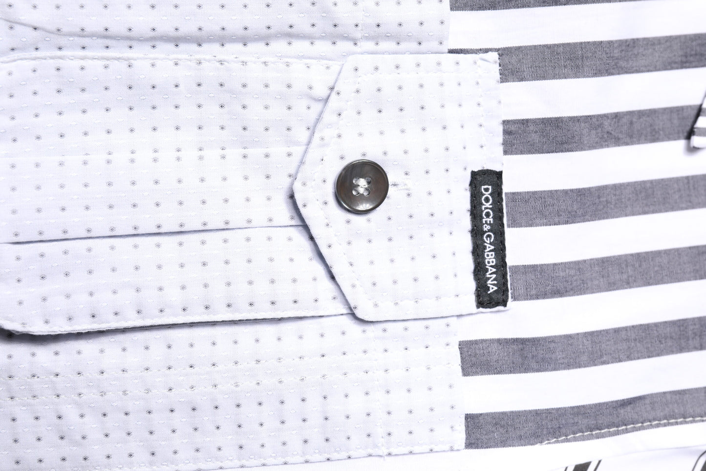 Dolce &amp; Gabbana – Freizeithemd mit mehrfarbigen Streifen und Button-Down-Kragen