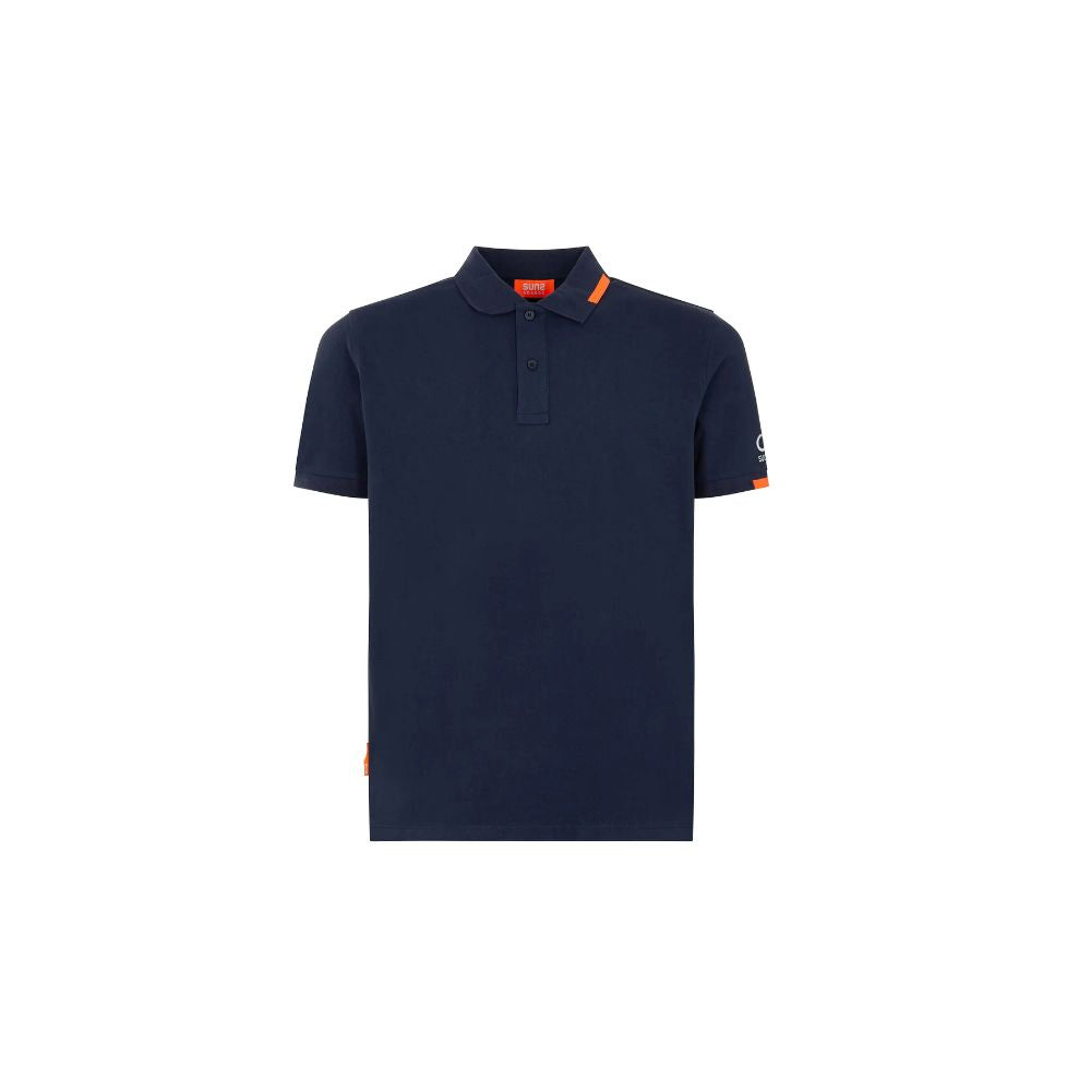 Suns – Blaues Poloshirt aus Baumwolle