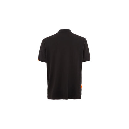 Suns Black Cotton Polo Shirt