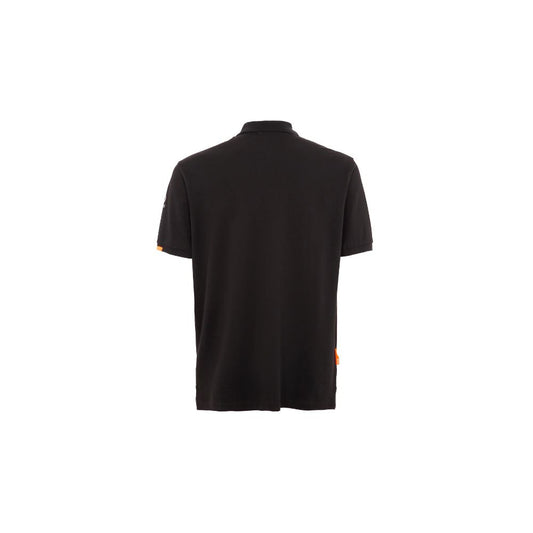 Schwarzes Poloshirt aus Baumwolle von Suns