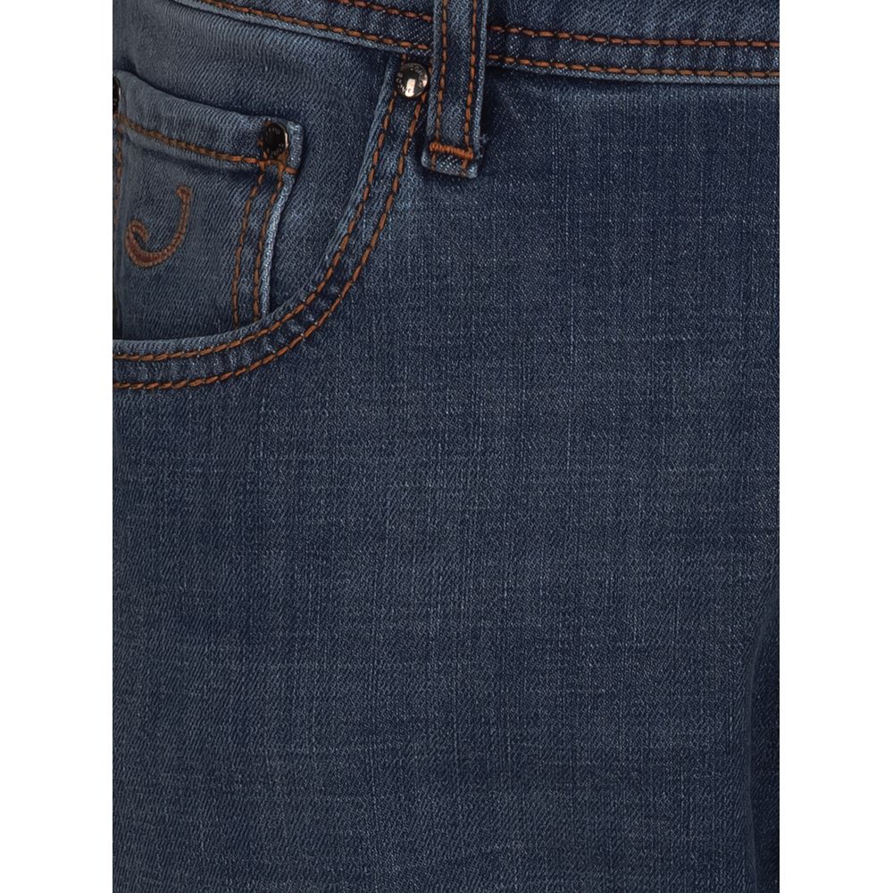 Jacob Cohen Herrenjeans aus blauer Baumwolle