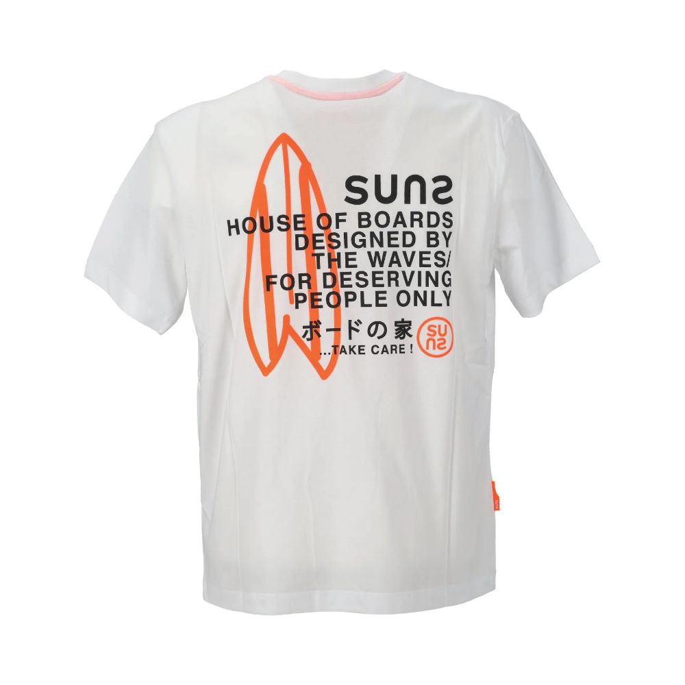 Suns White Cotton T-Shirt