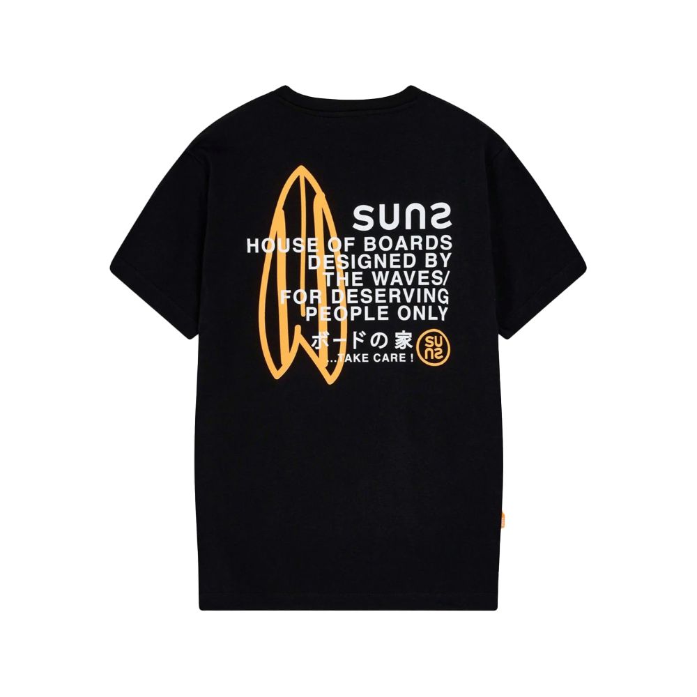 Suns Black Cotton T-Shirt