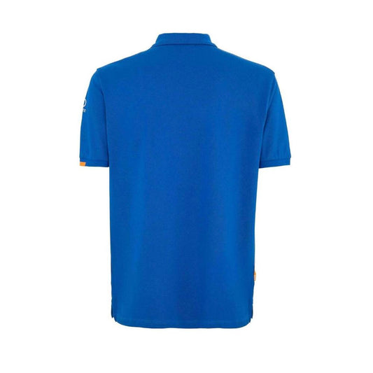 Suns – Blaues Poloshirt aus Baumwolle