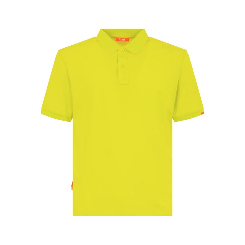 Suns Yellow Cotton Polo Shirt