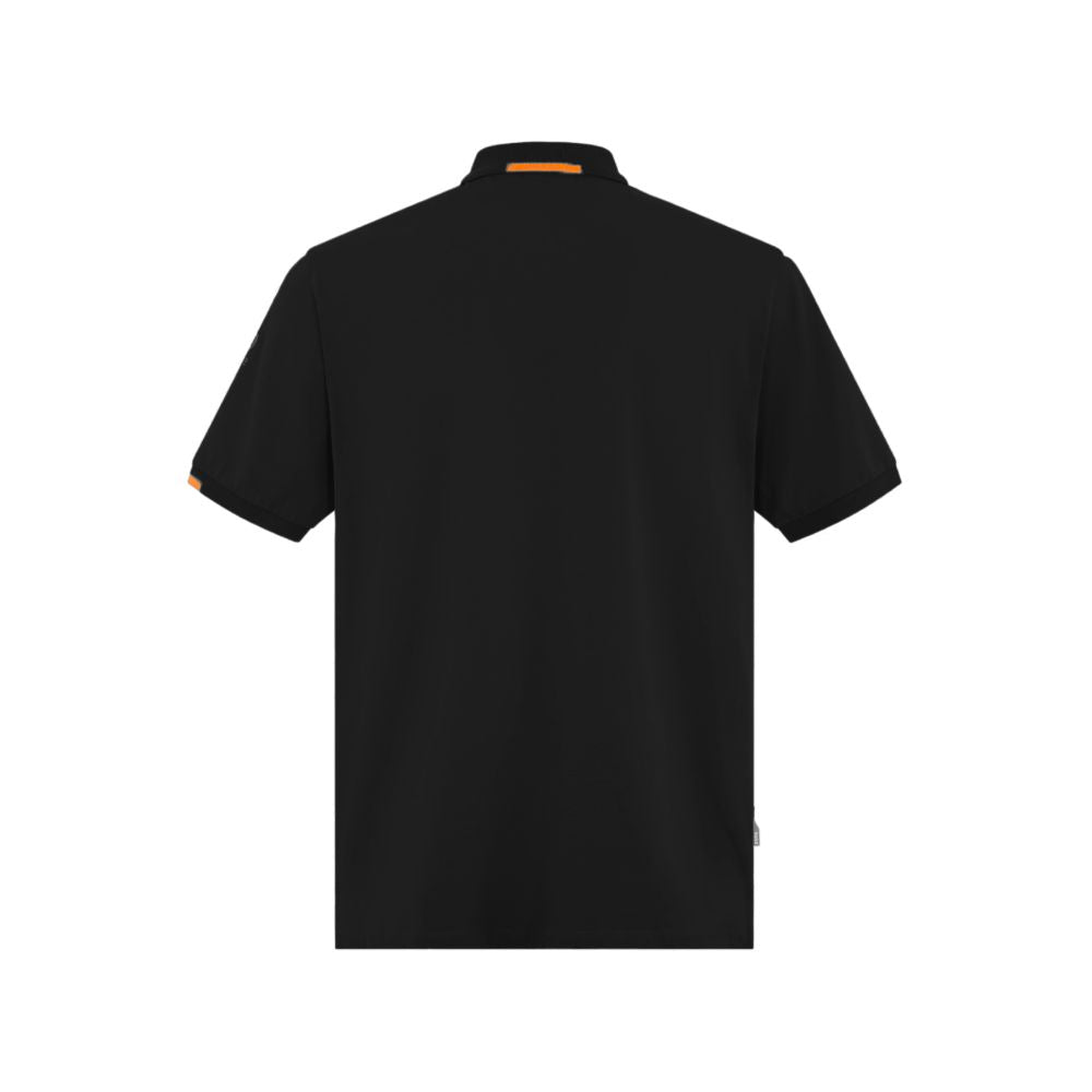 Suns Black Cotton Polo Shirt