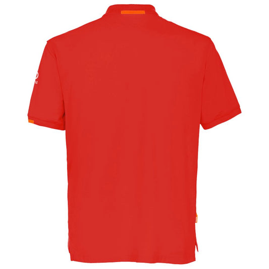 Rotes Baumwoll-Poloshirt von Suns