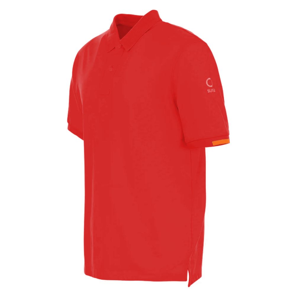 Suns Red Cotton Polo Shirt