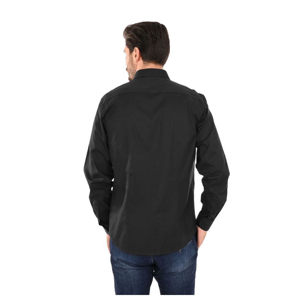 Ballantyne Herrenhemd aus schwarzer Baumwolle