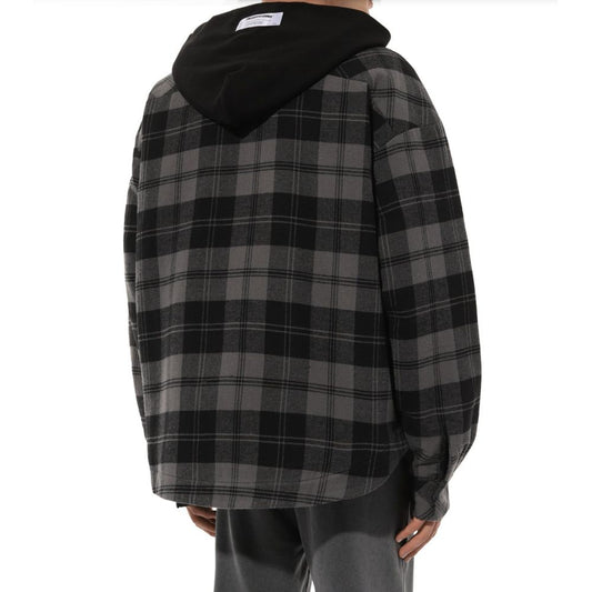 Diego Venturino Graue Herrenjacke aus Baumwolle