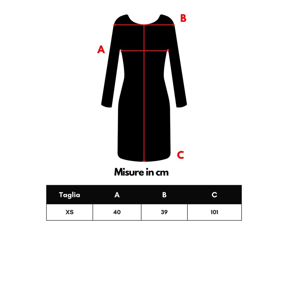 Langes Kleid aus schwarzer Wolle von Bottega Veneta