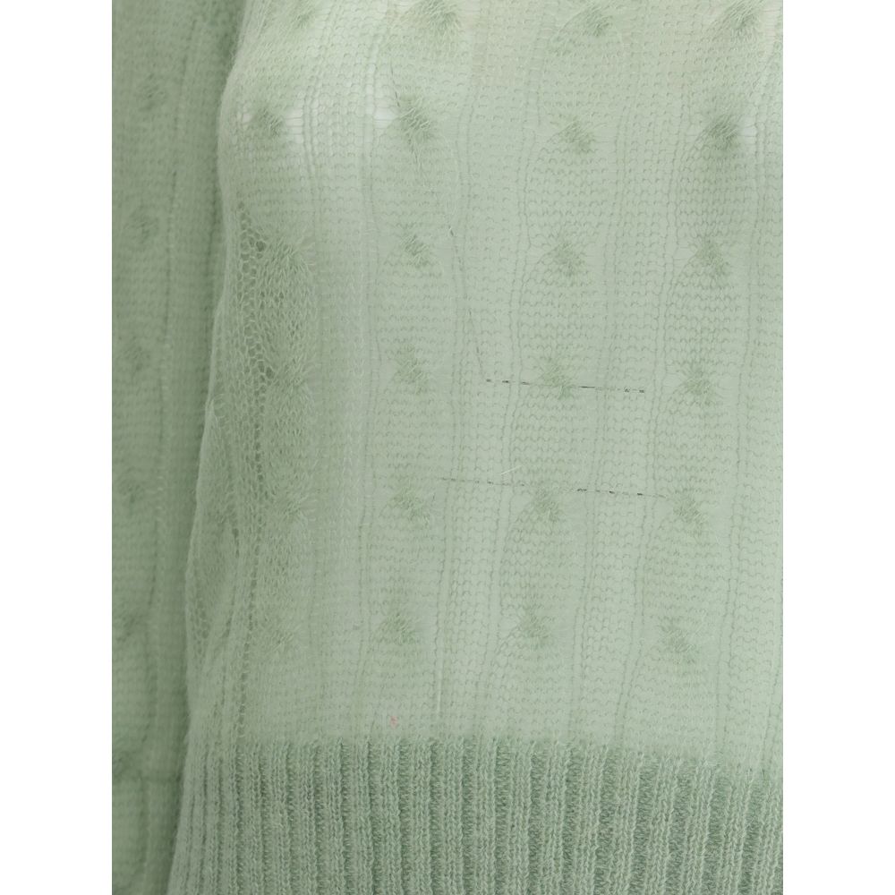 Brunello Cucinelli – Zopfmusterpullover aus Mohair und Wolle