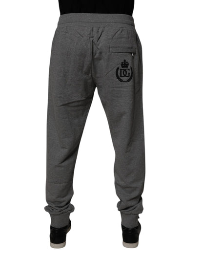 Dolce &amp; Gabbana Graue Jogginghose aus Baumwolle mit Logo für Herren