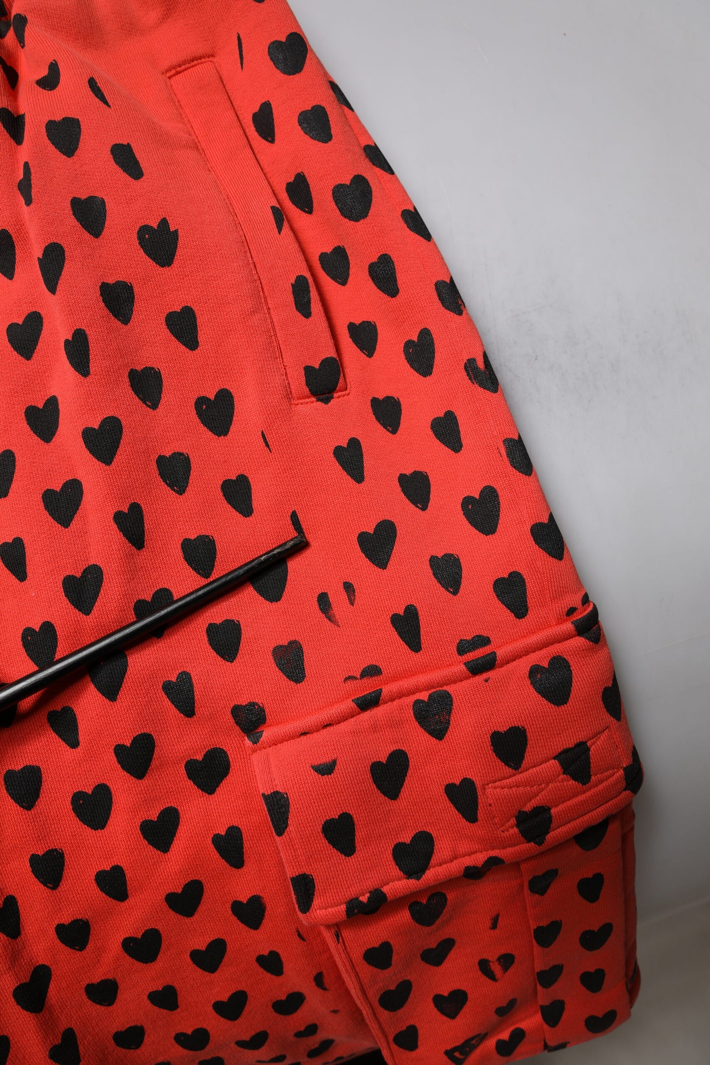 Dolce &amp; Gabbana Red Hearts Cargo Jogger Herren Jogginghose