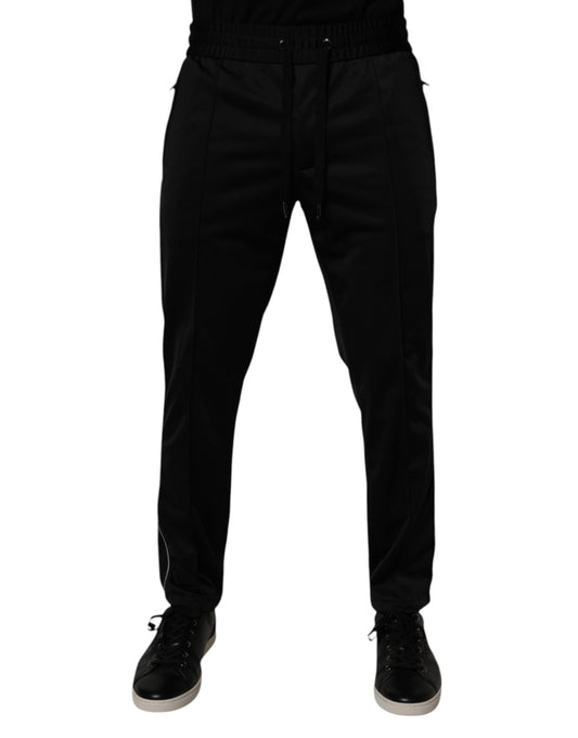 Dolce &amp; Gabbana Schwarze Polyester-Jogginghose für Herren
