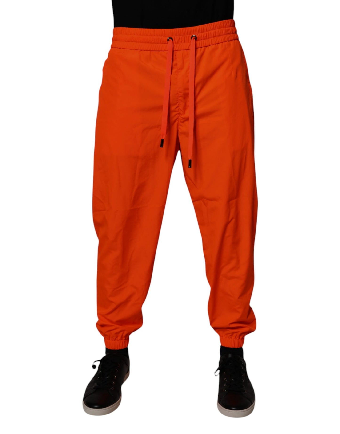 Dolce &amp; Gabbana Orange Polyester Herren Jogger Jogginghose