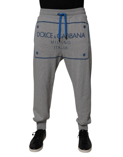 Dolce &amp; Gabbana Graue Jogginghose aus Baumwolle mit Logo für Herren