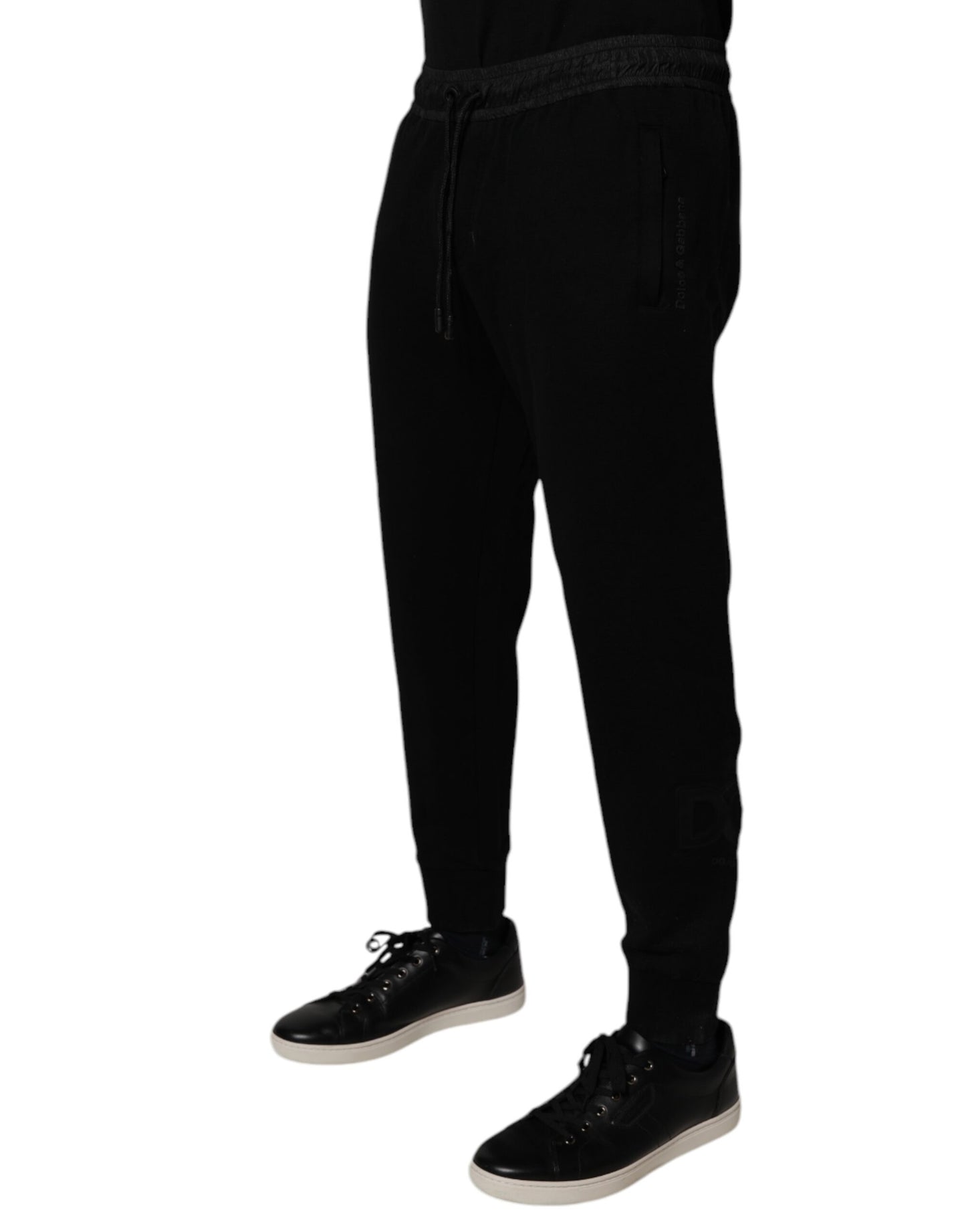 Dolce &amp; Gabbana Schwarze Jogginghose aus Baumwollmischung für Herren