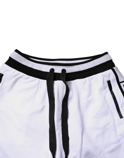 Dolce &amp; Gabbana – Jogginghose aus Baumwolle in Schwarz und Weiß