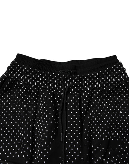 Dolce &amp; Gabbana – Cargo-Jogginghose mit schwarzen Punkten und Streifen