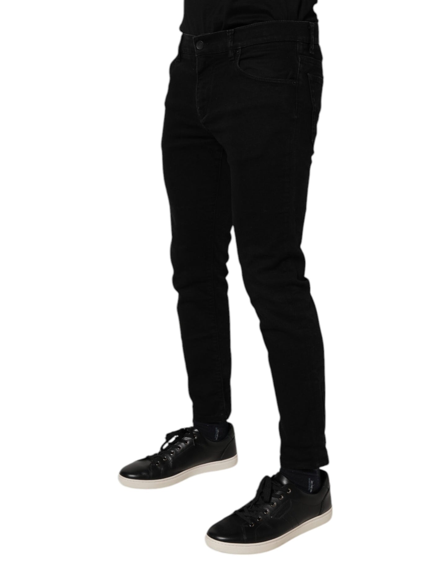 Dolce &amp; Gabbana Schwarze Skinny-Jeans aus Baumwollstretch für Herren