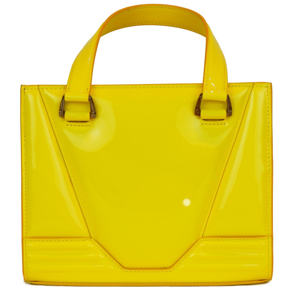 Ferrari Gelbe Lederhandtasche
