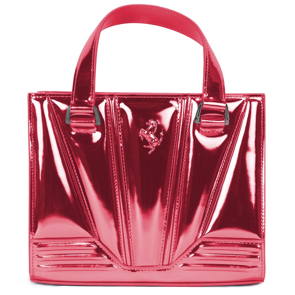 Ferrari Handtasche aus fuchsiafarbenem Leder