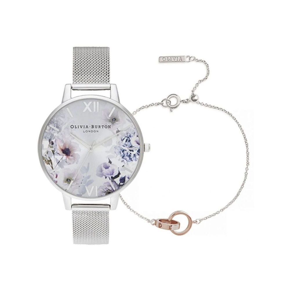 Olivia Burton – Graue Edelstahluhr