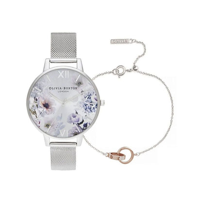 Olivia Burton – Graue Edelstahluhr