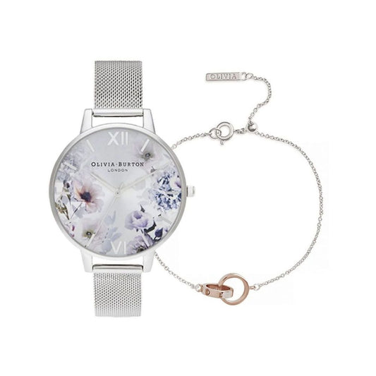 Olivia Burton – Graue Edelstahluhr