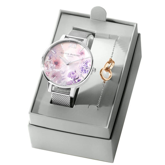 Olivia Burton – Graue Edelstahluhr