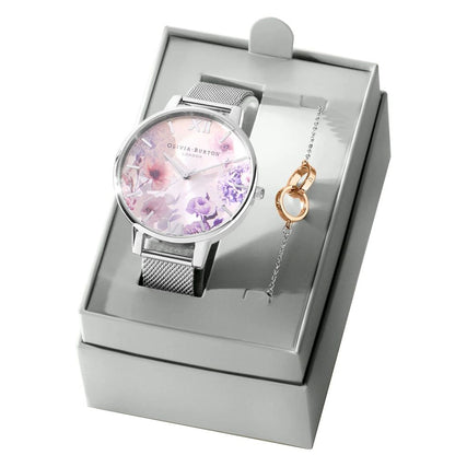 Olivia Burton – Graue Edelstahluhr