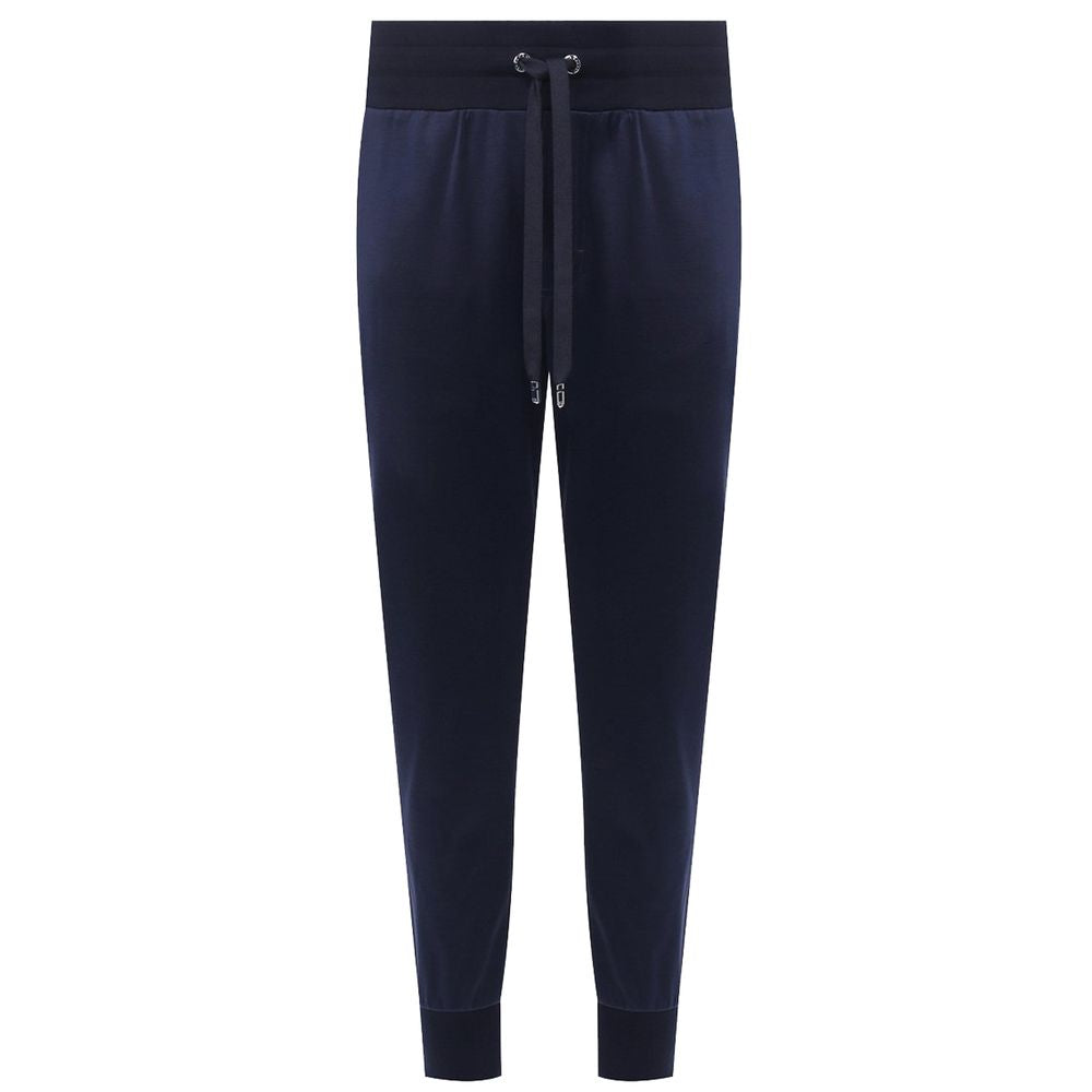 Dolce &amp; Gabbana Blaue Seidenhose für Herren