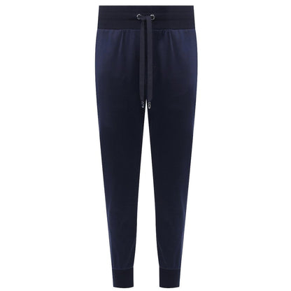 Dolce &amp; Gabbana Blaue Seidenhose für Herren