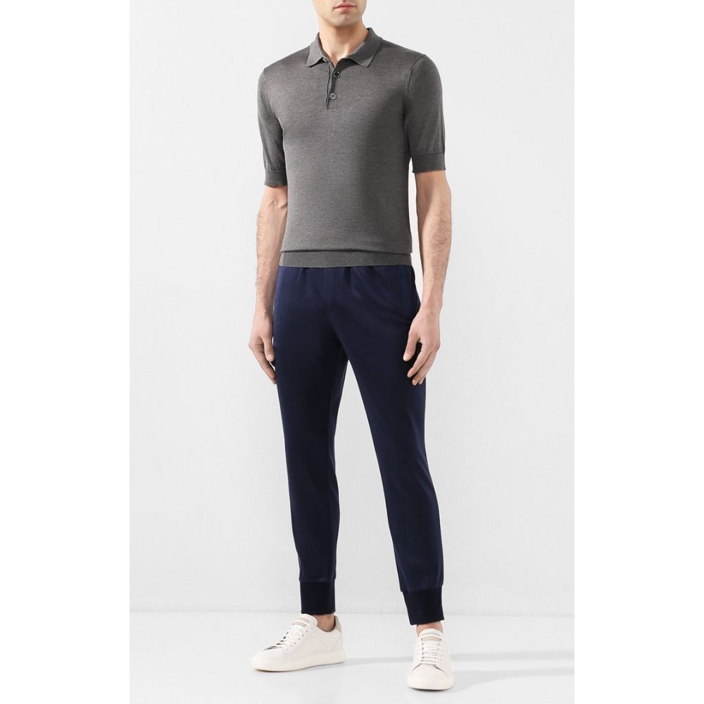 Dolce &amp; Gabbana Blaue Seidenhose für Herren