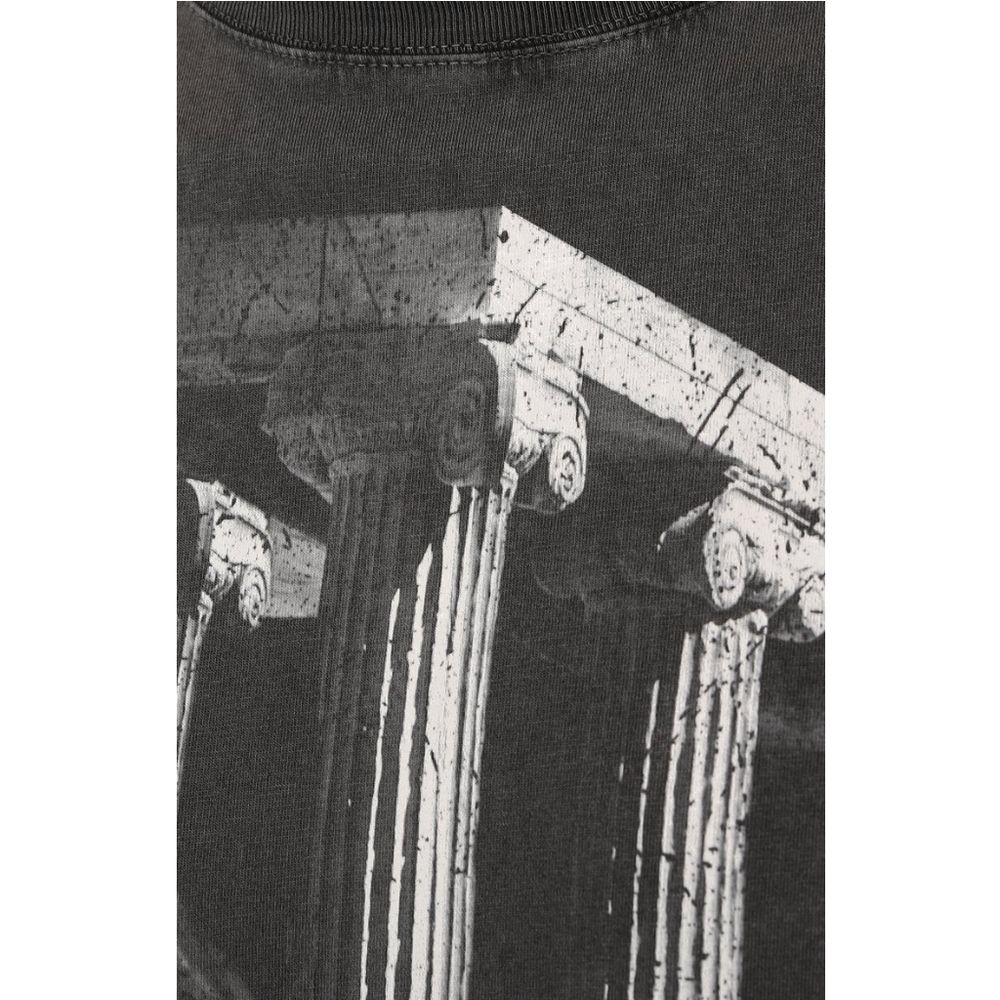 Diego Venturino Graues Baumwoll-T-Shirt