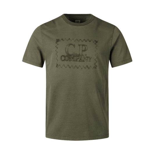 Grünes Baumwoll-T-Shirt von CP Company