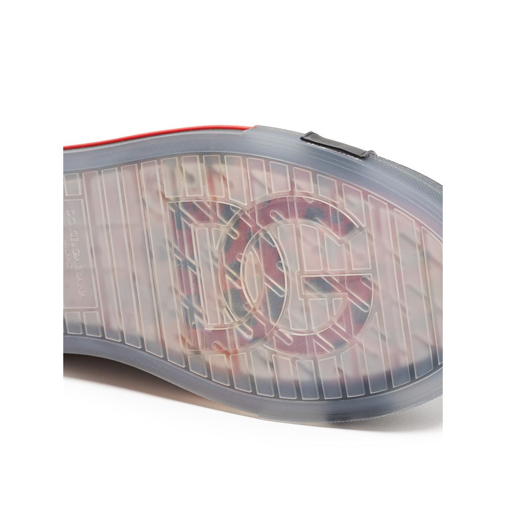 Dolce &amp; Gabbana Sneaker aus Leder in Schwarz und Weiß